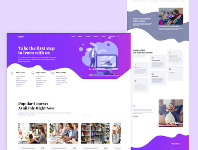 Saas Landing Page adobe xd branding complete web design design design trends figma illustration landing page online platform responsive user ui saas saas landing page trendy design ui uiux uiux design web design webflow wordpress