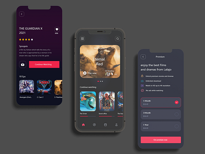 Cinema App adobe xd app concent branding cinema cinema app cinematic film iphone app minimal ui movie app movie trend new movies online show star ui ux watching movie