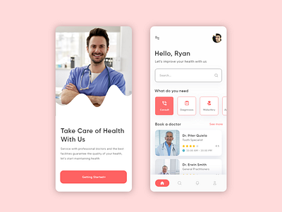 Medical Appointment App app appointment concept design digital design trends doctors advice full project health app keep in touch life hacks live chat with doctor live discussion making life easy medical app mobile take care of health tips for health tips for patients ui ux