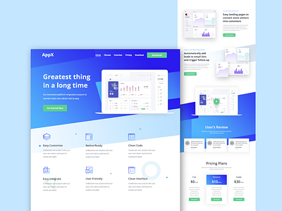 Product Representing Landing Page