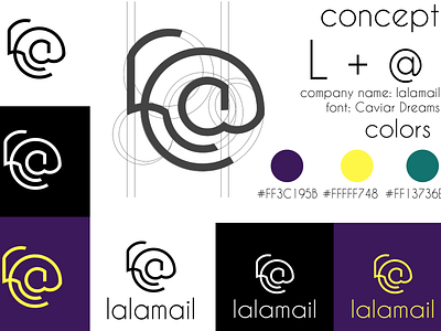 Lalamail Logo Comcept branding design graphic design logo