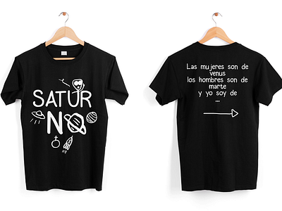 Saturn tee in black