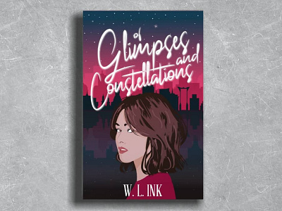 BCD#1 Of Glimpses and Constellations book cover illustration vector