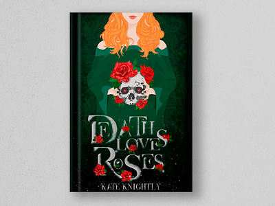BCD#3 Death Loves Roses book cover illustration typography vector