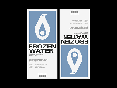 Frozen Water animal brand brand design brand identity branding corporate identity design graphic design illustration logo penguin visual design
