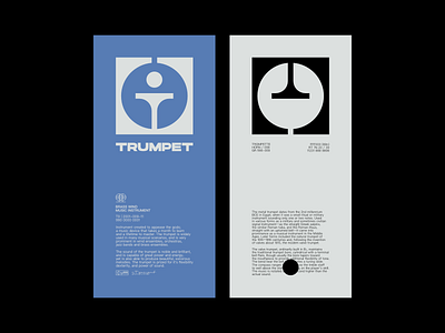 Trumpet band brand branding corporate identity design graphic design illustration logo music trumpet visual design