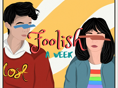 Foolish Song Title animation app design icon illustration vector