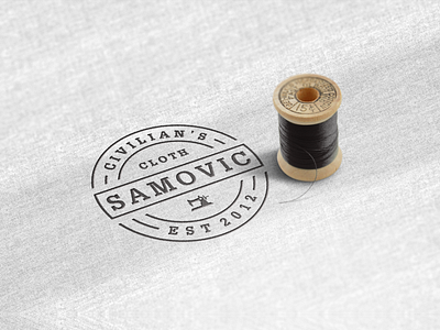 SAMOVIC logo design branding clothing design design inspiration graphic design kabul137 lettering logo mockup tailor tshirt typography ui ux vector