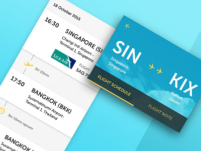 Flight Itinerary airplane cards design flight itinerary list mobile schedule timeline ui ux