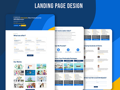 Agency Landing Page Design agency landing page agency website landing page web designer website