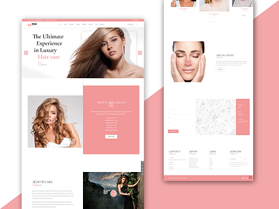 HAIR CARE/SKIN CARE WEBSITE DESIGN