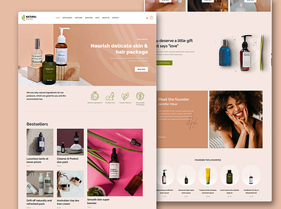 Skincare beauty Store design | Shopify beauty website business website landing page shopify shopify store design shopify theme skincare website web designer