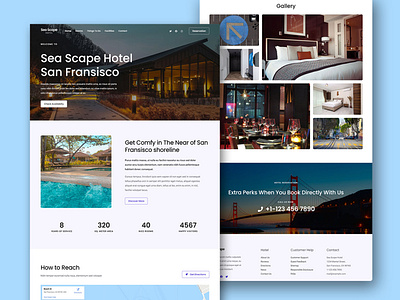 Hotel booking website design | WordPress