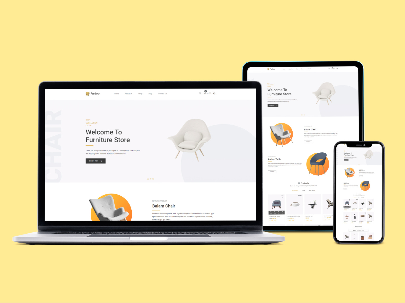 Furniture Store Shopify by Fayed Hasan on Dribbble