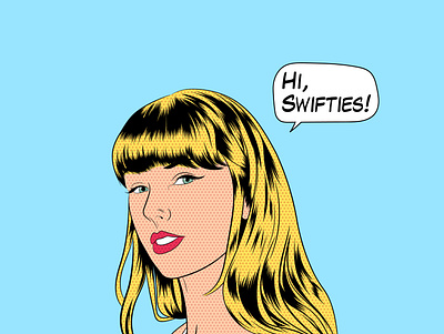 Taylor Swift Pop art cartoon comics fanart graphic design illustration popart singer taylor swift vector