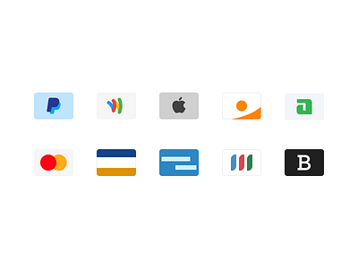 Credit Card and Payment Method Icons