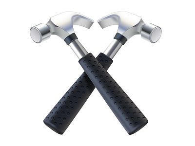 Hammers X free hammer icon illustrator metal settings svg vector