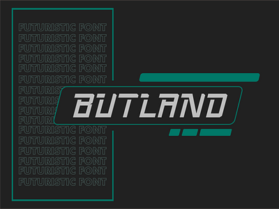 Butland Font branding decorative design display font logo monogram san serif