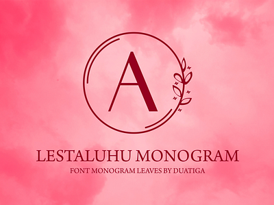 Lestaluhu Modern branding decorative design display font logo monogram