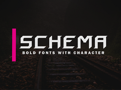 Schema Font branding decorative design display font logo monogram