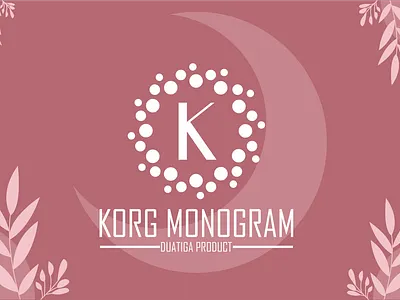 Korg Monogram branding decorative design display font logo monogram