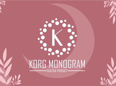 Korg Monogram branding decorative design display font logo monogram