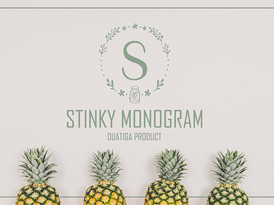 Stinky Monogram branding decorative design display font logo monogram