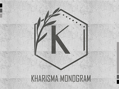 Kharisma Monogram branding decorative design display font logo monogram