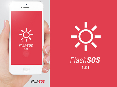 Flashsos android flash light flash sos free pink red sos ui