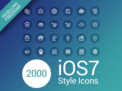 iOS7 Style Icons ai free icons latest line art psd style vector