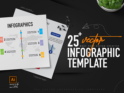 25+ Vector Infographics Templates - Mockup branding design graphic design illustration mokeups photoshop ui vector