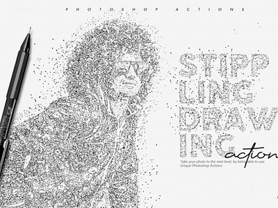 Stippling Photoshop Action