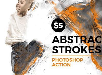 Abstract Strokes Photoshop Action abstract action best ccol cinema clear photography photoshop profession quality retouch smart strokes