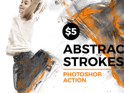 Abstract Strokes Photoshop Action