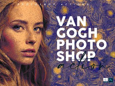 Starry Night - Van Gogh Painting Photoshop Action