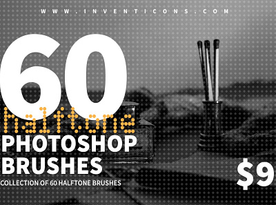Halftone Photoshop Brushes branding brush design digital art effect graphic design photo photoshop vector