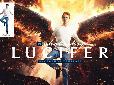 Lucifer Photoshop Template action comic effect filter gfx lucifer photo photography photoshop poster template vfx