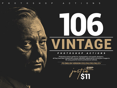 106 VINTAGE PHOTOSHOP ACTIONS