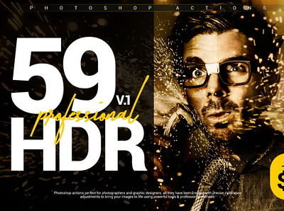 59 Professional HDR Photoshop Actions action bundle design effect filter hd hdr photo photography photoshop presets