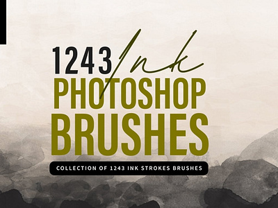 1243 Ink Stroke Brushes for Photoshop