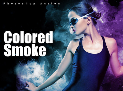 Colored Smoke Photoshop Action action cool design effect filter photo photography photoshop poster preset smoke