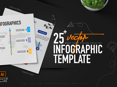 25+ Vector Infographics Templates design free graphic design illustration illustrator infographic mockup photoshop presentation template