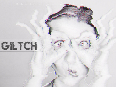 Glitch Photoshop Action action editing effect filter photo photography photoshop poster preset wallpaper