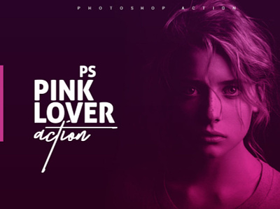 Pink Lover - Free Photoshop Action image