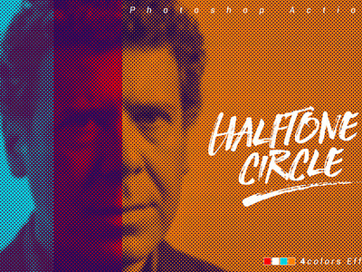 Halftone Circle Photoshop Action