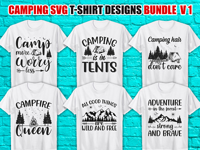 This is My Camping SVG T-Shirt Design Bundle V1