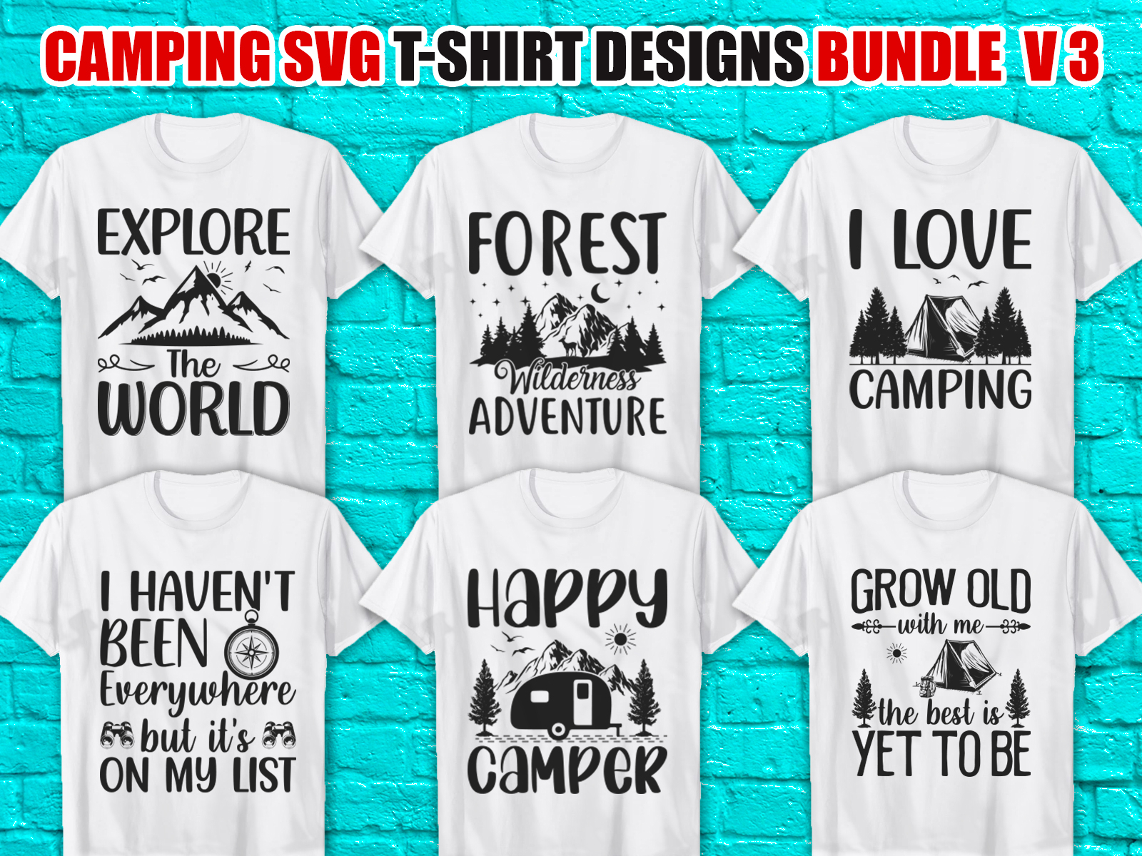 This is My Camping SVG T-Shirt Design Bundle V3 by Best T-shirt Designs ...