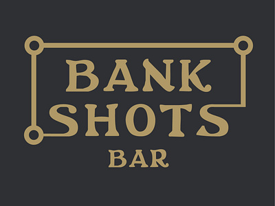 Bank Shots Bar branding