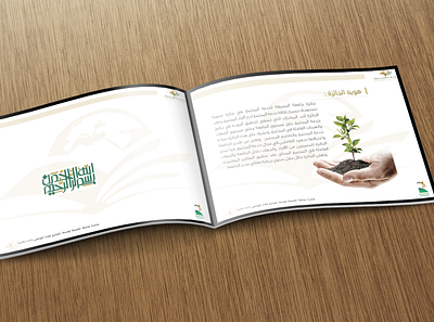 Award of majmaah university for community service Indesign annual report design graphic design indesign