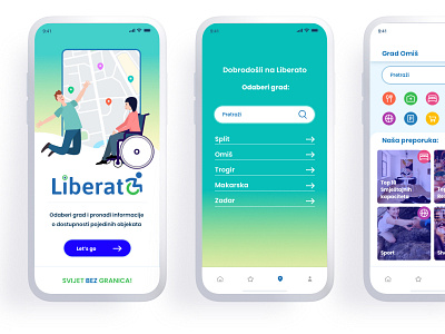 LiberatoMap - app design disability maps ui web